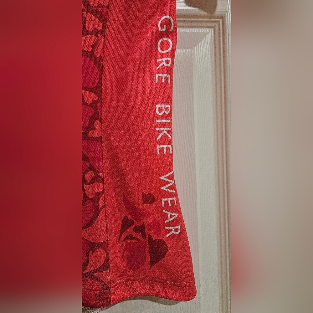 Women's Red Cycling Jacket - Picture 2 of 7